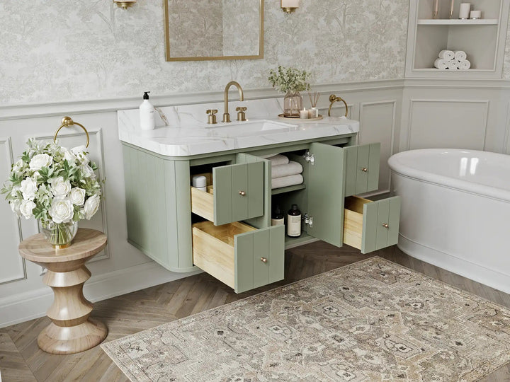 Houston Floating 48 in. W x 22 in. D Single Sink Bathroom Vanity - photo 3