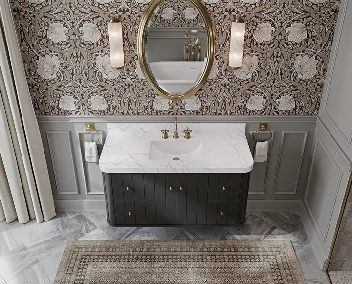 Houston Floating 48 in. W x 22 in. D Single Sink Bathroom Vanity - photo 4