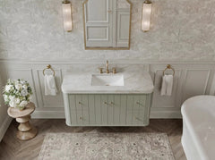 Houston Floating 48 in. W x 22 in. D Single Sink Bathroom Vanity - photo 12