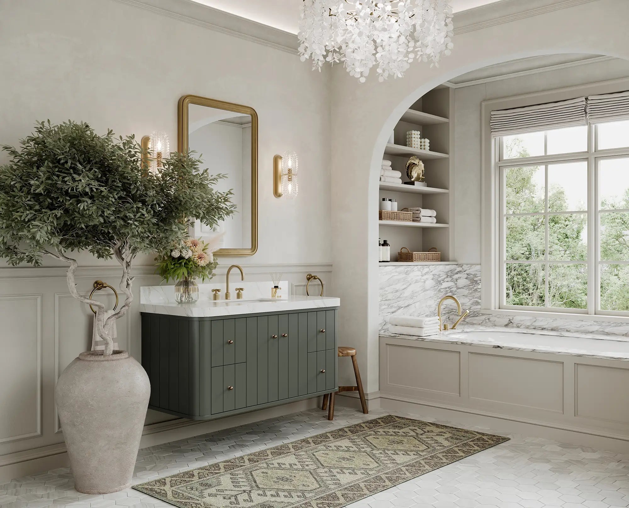 Houston Floating 48 in. W x 22 in. D Single Sink Bathroom Vanity - Willow Bath and Vanity