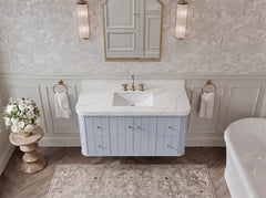 Houston Floating 48 in. W x 22 in. D Single Sink Bathroom Vanity - photo 11