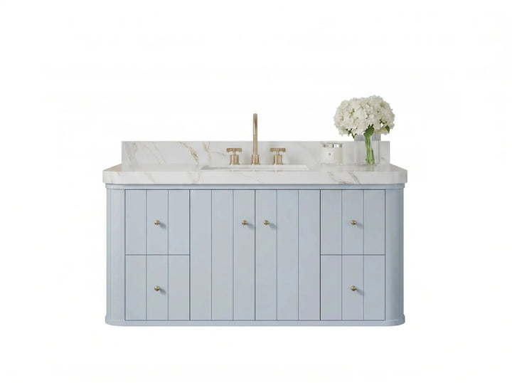 Houston Floating 48 in. W x 22 in. D Single Sink Bathroom Vanity - photo 1