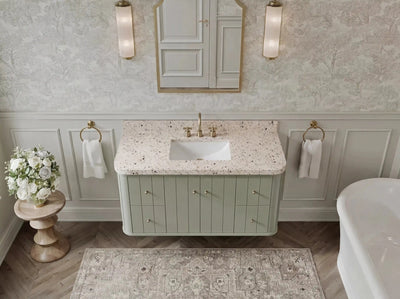 Houston Floating 48 in. W x 22 in. D Single Sink Bathroom Vanity - Willow Bath and Vanity