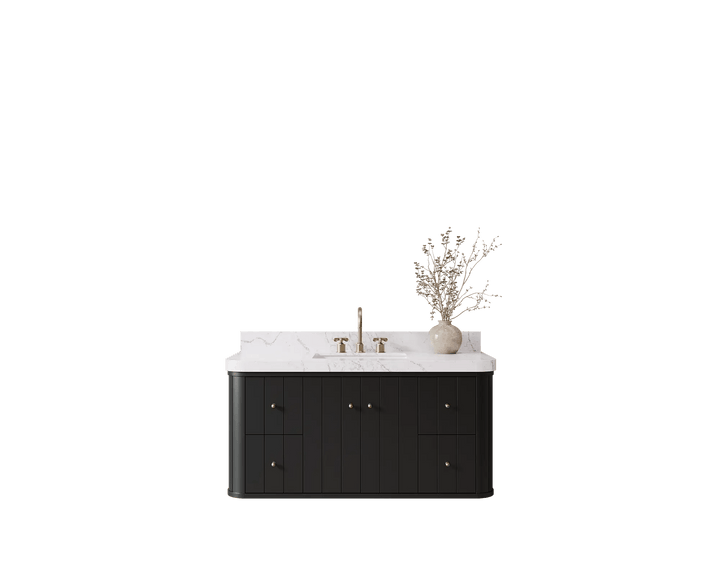 Houston Floating 48 in. W x 22 in. D Single Sink Bathroom Vanity - photo 1