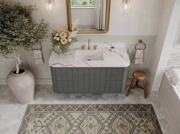 Houston Floating 48 in. W x 22 in. D Single Sink Bathroom Vanity - photo 15