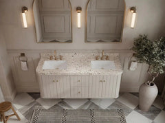 Houston Floating 60 in. W x 22 in. D Double Sink Bathroom Vanity - photo 14