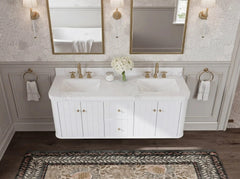 Houston Floating 60 in. W x 22 in. D Double Sink Bathroom Vanity - photo 10