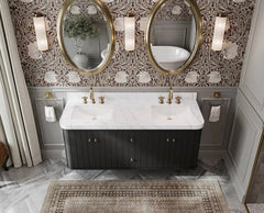 Houston Floating 60 in. W x 22 in. D Double Sink Bathroom Vanity - photo 4