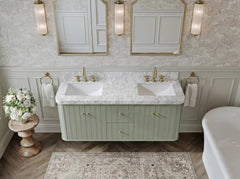 Houston Floating 60 in. W x 22 in. D Double Sink Bathroom Vanity - photo 10