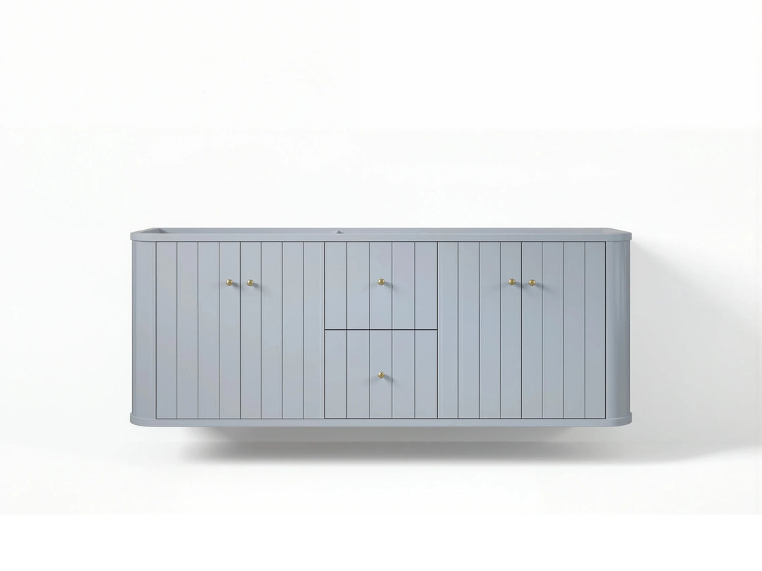 Houston Floating 60 in. W x 22 in. D Double Sink Bathroom Vanity | 
              
                Blue Heather
                
                  
             - HOU-FLT-CAB-BLU-59D - photo №10