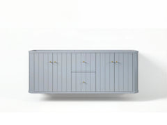 Houston Floating 60 in. W x 22 in. D Double Sink Bathroom Vanity - photo 2