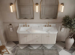 Houston Floating 60 in. W x 22 in. D Double Sink Bathroom Vanity - photo 9