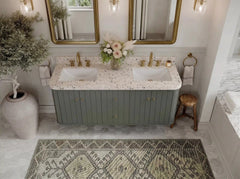 Houston Floating 60 in. W x 22 in. D Double Sink Bathroom Vanity - photo 14