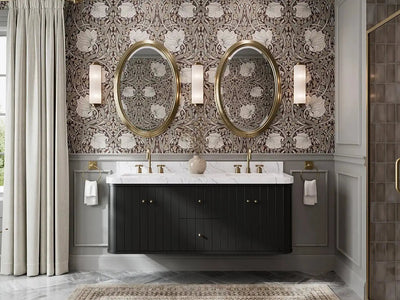 Houston Floating 60 in. W x 22 in. D Double Sink Bathroom Vanity - Willow Bath and Vanity