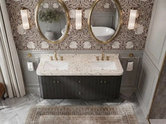 Houston Floating 60 in. W x 22 in. D Double Sink Bathroom Vanity - photo 14