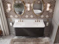 Houston Floating 60 in. W x 22 in. D Double Sink Bathroom Vanity - photo 15
