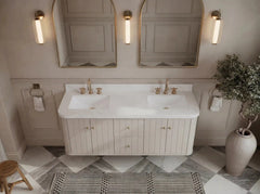 Houston Floating 60 in. W x 22 in. D Double Sink Bathroom Vanity - photo 12