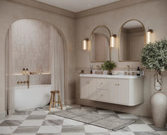 Houston Floating 60 in. W x 22 in. D Double Sink Bathroom Vanity - photo 2