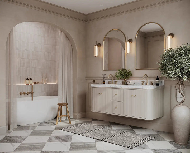 Houston Floating 60 in. W x 22 in. D Double Sink Bathroom Vanity - photo 2