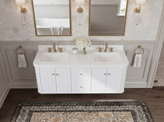 Houston Floating 60 in. W x 22 in. D Double Sink Bathroom Vanity - photo 11