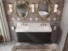 Houston Floating 60 in. W x 22 in. D Double Sink Bathroom Vanity - photo 12