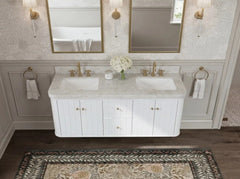 Houston Floating 60 in. W x 22 in. D Double Sink Bathroom Vanity - photo 12