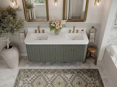 Houston Floating 60 in. W x 22 in. D Double Sink Bathroom Vanity - photo 15