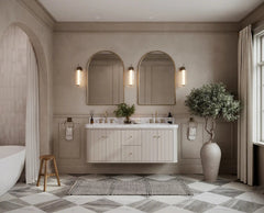 Houston Floating 60 in. W x 22 in. D Double Sink Bathroom Vanity - photo 5