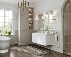 Houston Floating 60 in. W x 22 in. D Double Sink Bathroom Vanity - photo 2