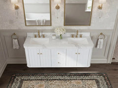 Houston Floating 60 in. W x 22 in. D Double Sink Bathroom Vanity - photo 8