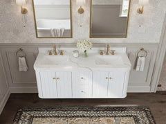 Houston Floating 60 in. W x 22 in. D Double Sink Bathroom Vanity - photo 7