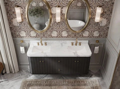 Houston Floating 60 in. W x 22 in. D Double Sink Bathroom Vanity - photo 9