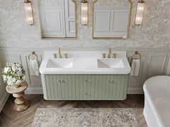Houston Floating 60 in. W x 22 in. D Double Sink Bathroom Vanity - photo 15