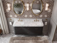 Houston Floating 60 in. W x 22 in. D Double Sink Bathroom Vanity - photo 10