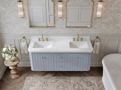 Houston Floating 60 in. W x 22 in. D Double Sink Bathroom Vanity - photo 10