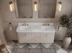 Houston Floating 60 in. W x 22 in. D Double Sink Bathroom Vanity - photo 15