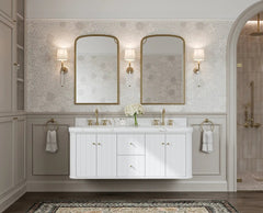 Houston Floating 60 in. W x 22 in. D Double Sink Bathroom Vanity - photo 4