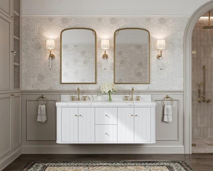 Houston Floating 60 in. W x 22 in. D Double Sink Bathroom Vanity - photo 4