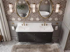 Houston Floating 60 in. W x 22 in. D Double Sink Bathroom Vanity - photo 11