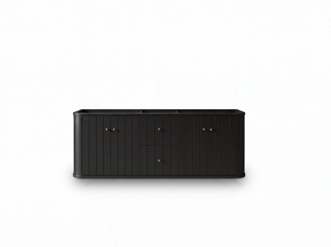 Houston Floating 60 in. W x 22 in. D Double Sink Bathroom Vanity | 
              
                Black
                
                  
             - HOU-FLT-CAB-BLK-59D - photo №14