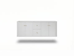 Houston Floating 60 in. W x 22 in. D Double Sink Bathroom Vanity - photo 6