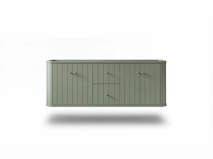 Houston Floating 60 in. W x 22 in. D Double Sink Bathroom Vanity - photo 15