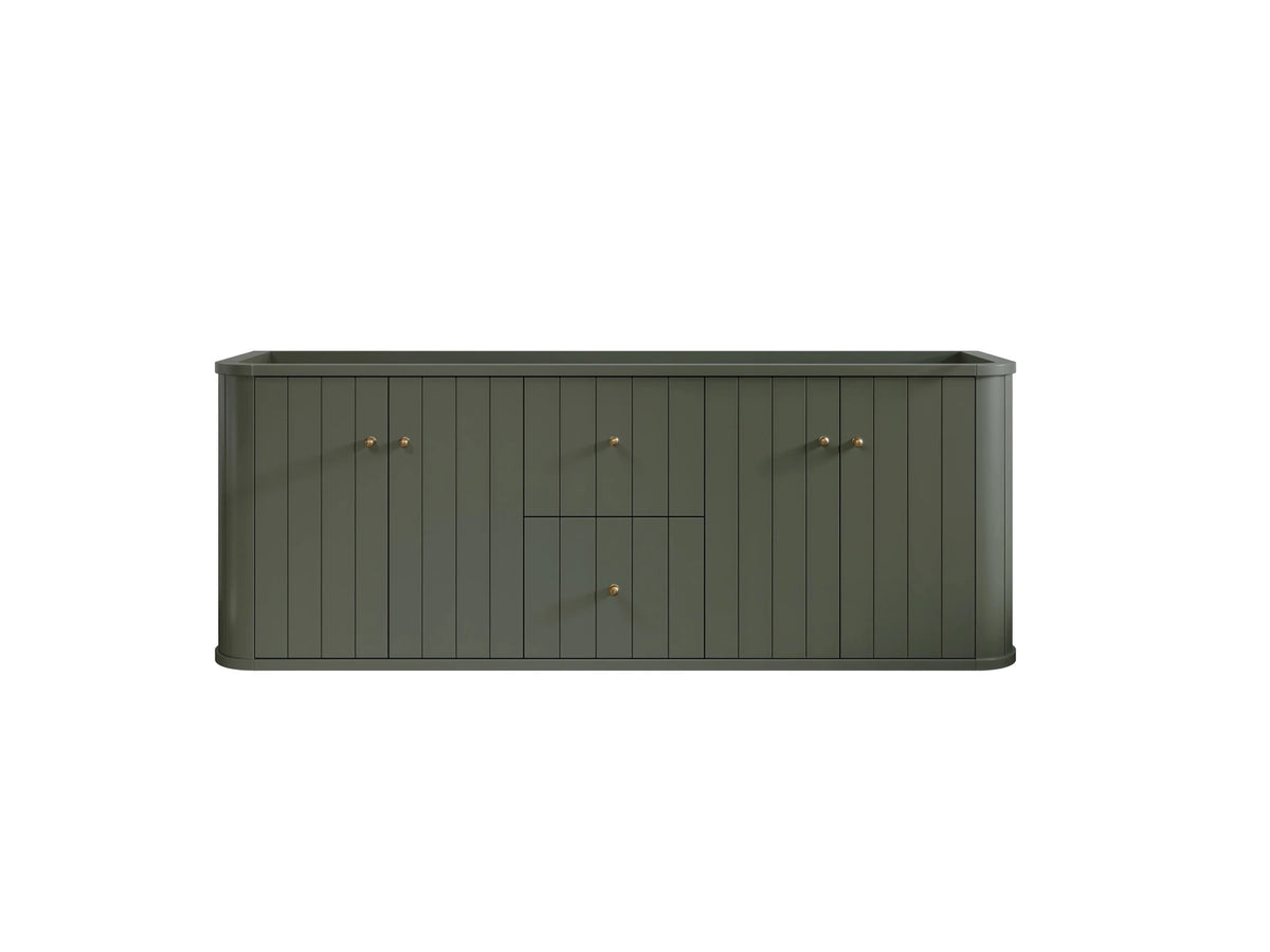 Houston Floating 60 in. W x 22 in. D Double Sink Bathroom Vanity - Willow Bath and Vanity