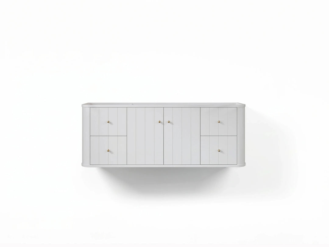 Houston Floating 60 in. W x 22 in. D Single Sink Bathroom Vanity | 
              
                White
                
                  
             - HOU-FLT-CAB-WH-59S - photo №18