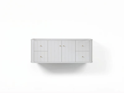 Houston Floating 60 in. W x 22 in. D Single Sink Bathroom Vanity - Willow Bath and Vanity