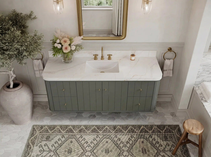 Houston Floating 60 in. W x 22 in. D Single Sink Bathroom Vanity - photo 18