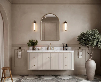 Houston Floating 60 in. W x 22 in. D Single Sink Bathroom Vanity - Willow Bath and Vanity