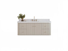 Houston Floating 60 in. W x 22 in. D Single Sink Bathroom Vanity - photo 1