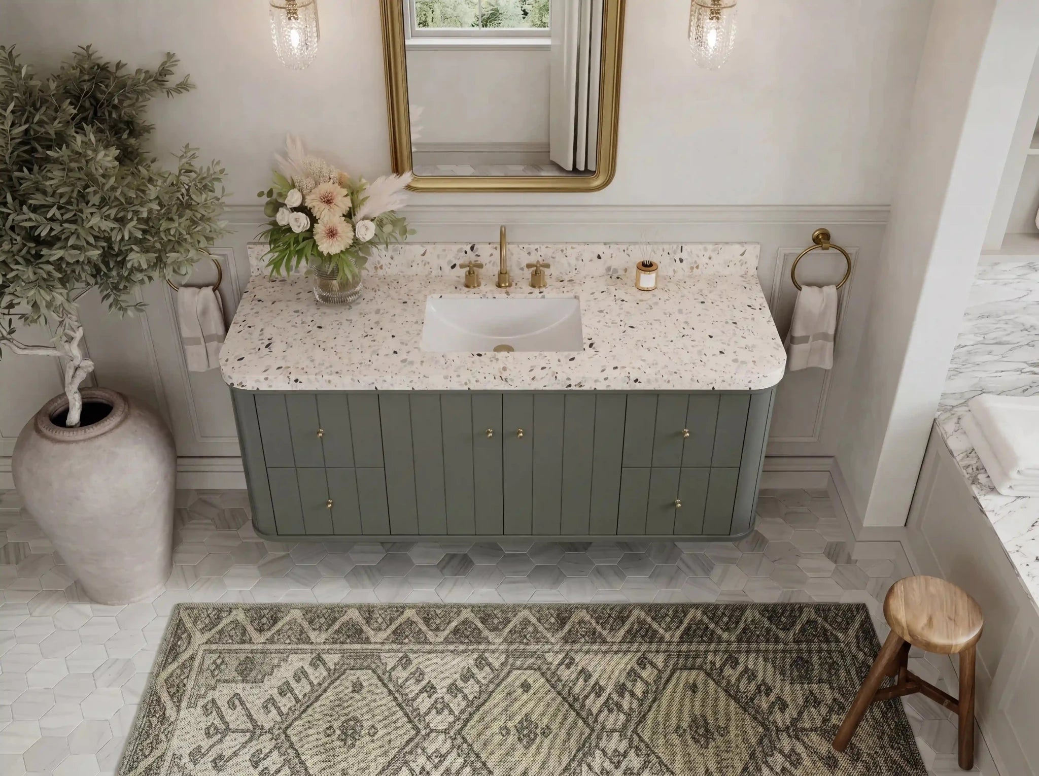 Houston Floating 60 in. W x 22 in. D Single Sink Bathroom Vanity - Willow Bath and Vanity