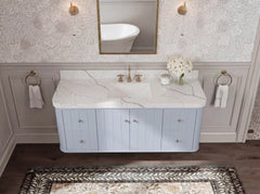 Houston Floating 60 in. W x 22 in. D Single Sink Bathroom Vanity - photo 4